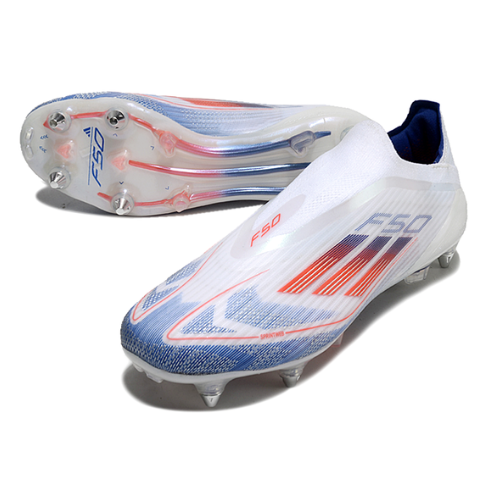 BOTA DE FUTBOL ADIDAS F50 SG ELITE LL - BLANCO/AZUL