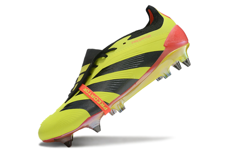 BOTA DE FUTBOL ADIDAS PREDATOR TONGUE SG ELITE - AMARILLO/NEGRO