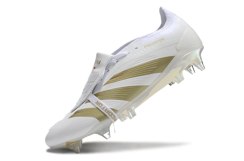 BOTA DE FUTBOL ADIDAS PREDATOR TONGUE SG ELITE - BLANCO/DORADA