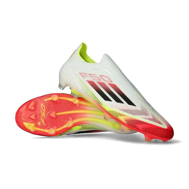 BOTA DE FUTBOL ADIDAS F50 FG ELITE - BLANCO/NARANJA