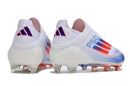 BOTA DE FUTBOL ADIDAS F50 ELITE FG - BLANCO/AZUL
